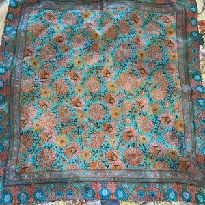Peruvian Connection silk scarf 24.5 square